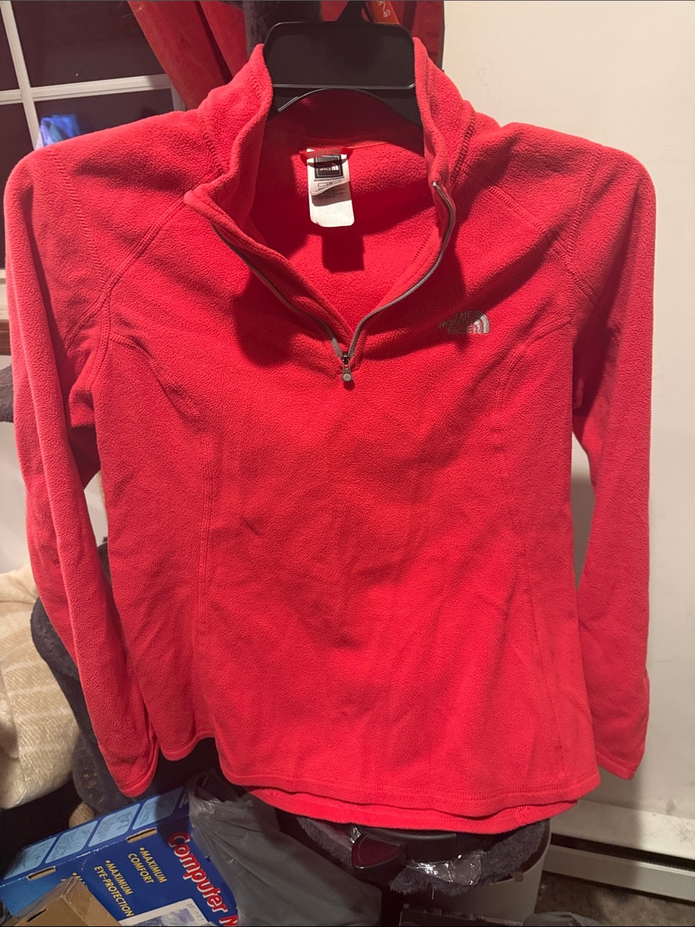 The North Face Red Quarter-Zip Fleece Pullover